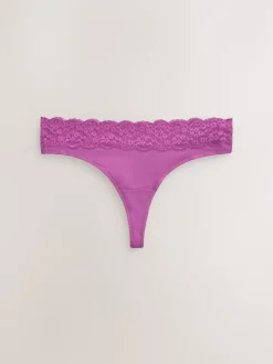 Next - Lot de 4 culottes en coton et dentelle Marine Paisley Online