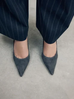 Next - Chaussures de milieu de terrain en cuir Marine Suede