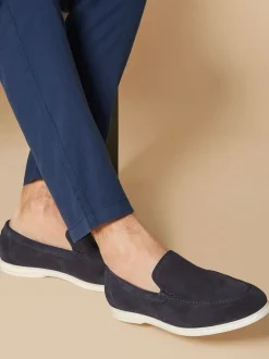 Jones Bootmaker Marine Suede - Mocassins Raiden en daim Hot