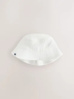 Next Marine/Blanc - Lot de 2 chapeaux de seau bébé (0mois à2ans) Clearance