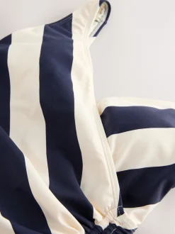 Next - Maillot de bain gainant le ventre froncé Marine/Crème Hot