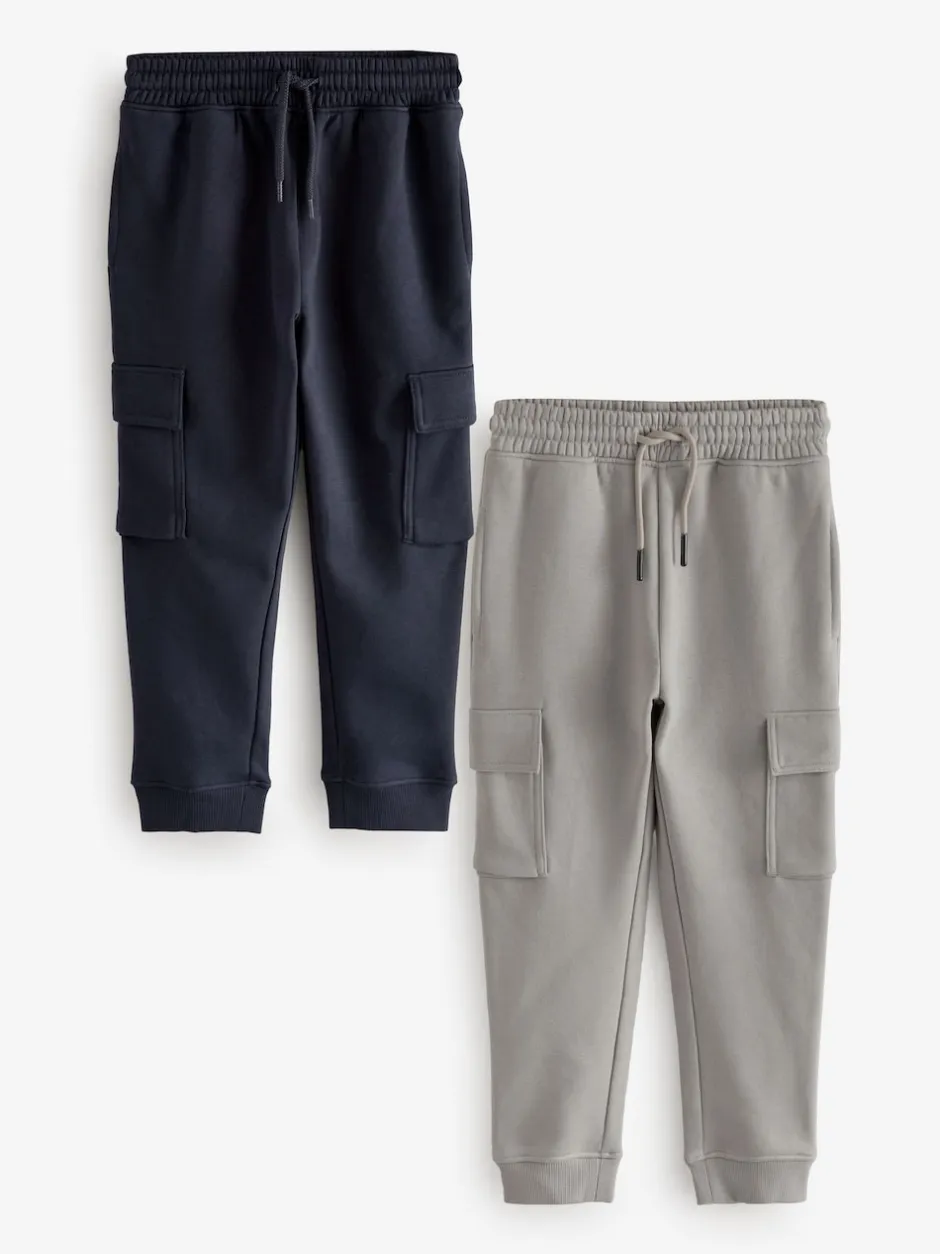 Next Marine/Gris - Lot de 2 joggings cargo (3-16ans) Hot