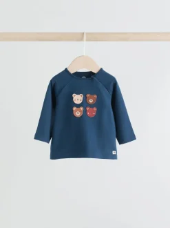 Next - Hauts et Leggings 6 pièces bébé (0mois-3ans) Marine/marron motif ours Hot