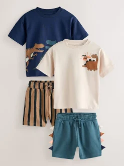 Next Marine/Pierre - Ensemble t-shirt et short à manches courtes Lot de 2 (3mois à7ans) (3mois à7ans) New