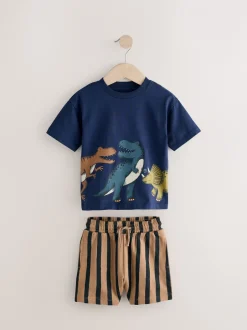 Next Marine/Pierre - Ensemble t-shirt et short à manches courtes Lot de 2 (3mois à7ans) (3mois à7ans) New