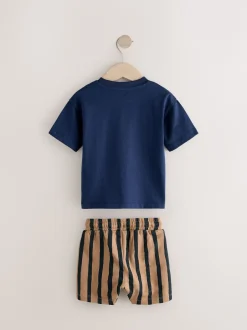 Next Marine/Pierre - Ensemble t-shirt et short à manches courtes Lot de 2 (3mois à7ans) (3mois à7ans) New