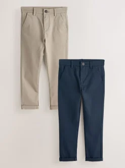 Next Marine/Pierre - Lot de 2 pantalons chino skinny extensible (3-17ans)