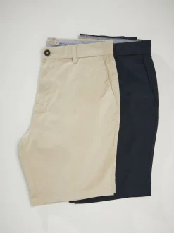Next Marine/Pierre - - Short chino extensible 2 Pack Slim Fit (Slim Fit)