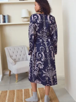 Laura Ashley - Peignoir Josette Marine/Rose New