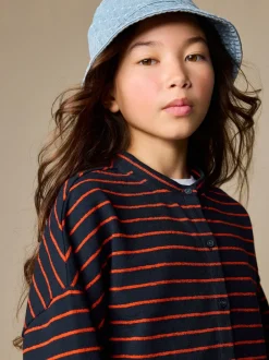 Next Marine/Rouge - Cardigan texturé rayé (3-16ans) Online