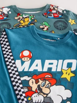 Next Mario Kart Vert/Bleu - Lot de 2 joggings de pyjama (3-14ans)