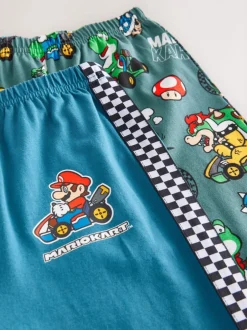 Next Mario Kart Vert/Bleu - Lot de 2 joggings de pyjama (3-14ans)