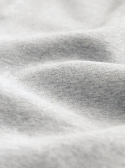 Next - Ajustement régulier - Sweat-shirt à capuche en jersey riche en coton épais Marl gris Best