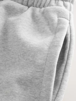 Next Marl gris - Coupe ample - Pantalon de jogging épais décontracté à dos brossé Clearance