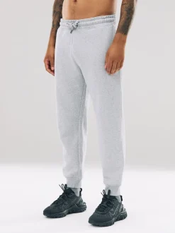 Next Marl gris - Slim Fit (Slim Fit) - Pantalon de Joggings en coupe ajustée à dos brosse Outlet