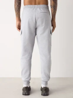 Next Marl gris - Slim Fit (Slim Fit) - Joggings Cargos Coupe ajustée lourds brossés Clearance