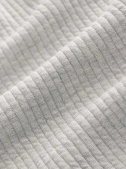 Next Marl gris - Sweat à capuche texturé linéaire Outlet