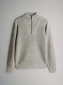 The Set Marl gris - lot de 2 Pulls à encolure zippée New