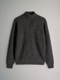 The Set Marl gris - lot de 2 Pulls à encolure zippée New