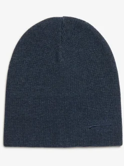 Superdry Marl marine le plus riche - Bonnet Essential en maille à logo Best