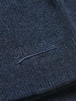 Superdry Marl marine le plus riche - Bonnet Essential en maille à logo Best