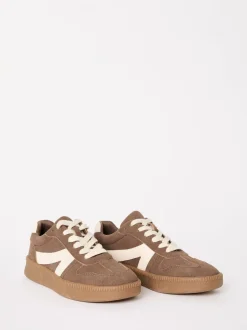 Friends Like These Marron - Baskets de sport à lacets rétro à semelle en gomme