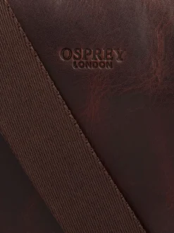 Osprey London Marron - Besace Carter en cuir petit format Sale