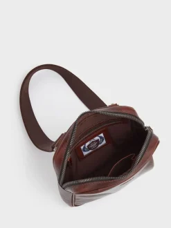 Osprey London Marron - Besace Carter en cuir petit format Sale