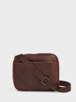 Osprey London Marron - Besace Carter en cuir petit format Sale