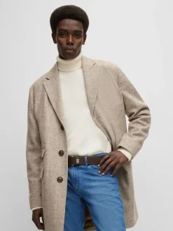 BOSS Marron - Ceintures de cuir en métal brossé Clearance