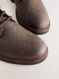 Next Marron - Bottes à bordure en velours côtelé doublées de peau de mouton Hot