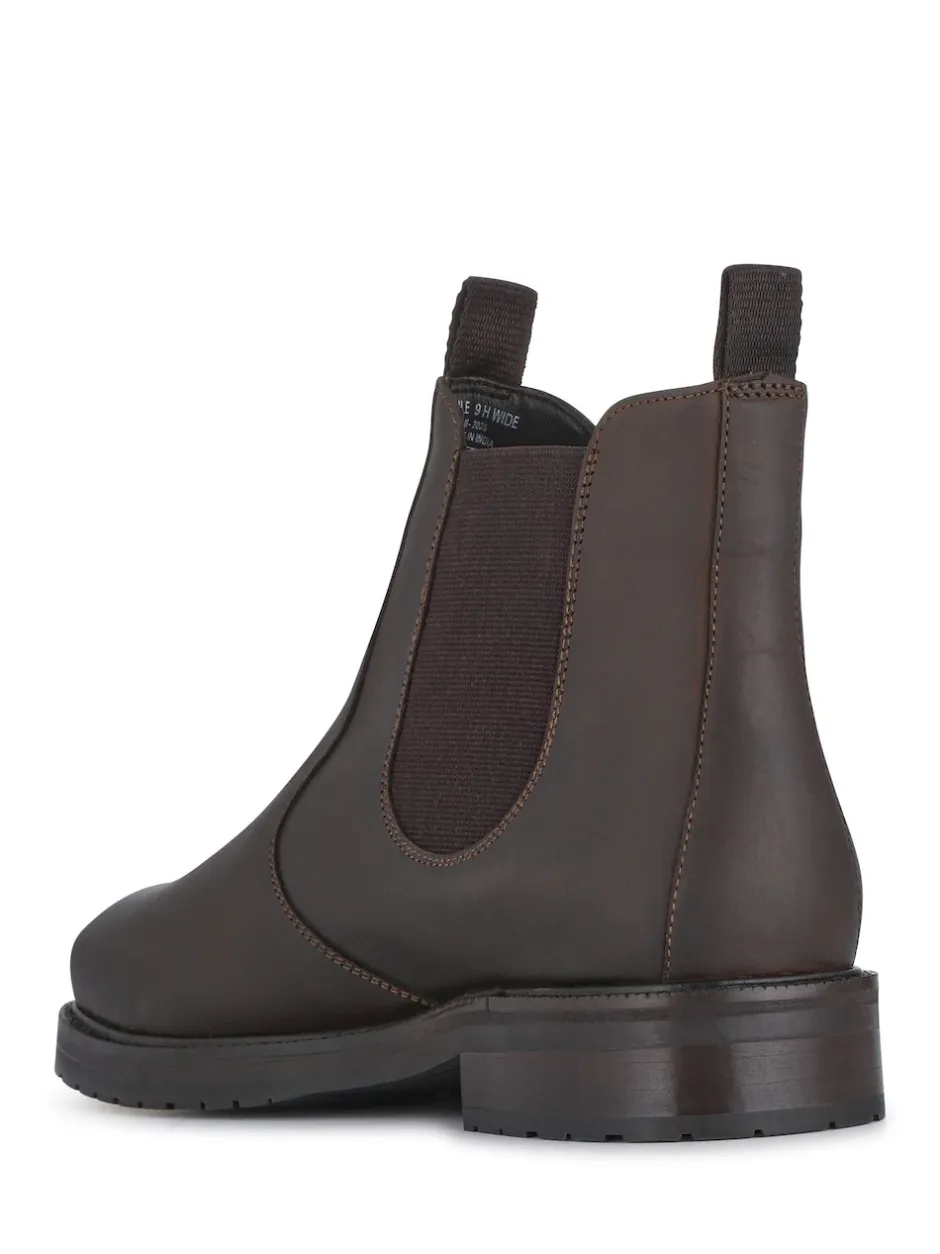 Jones Bootmaker Marron - Bottes à enfiler Emile Coupe large en Cuir Online