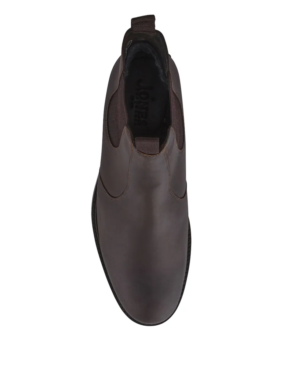 Jones Bootmaker Marron - Bottes à enfiler Emile Coupe large en Cuir Online