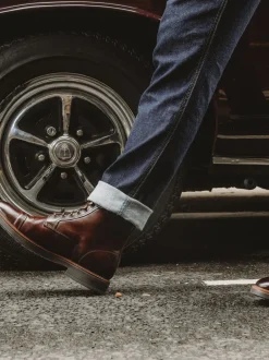 Base London Marron - Bottes Plymouth à Embout Hot