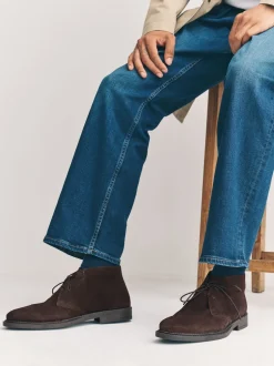 Next Marron - Bottes Chukka en daim Clearance