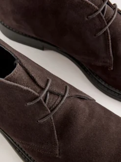 Next Marron - Bottes Chukka en daim Clearance