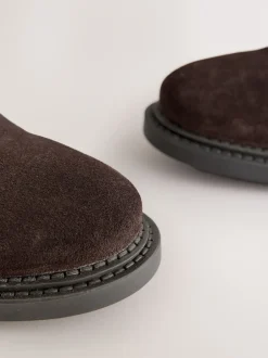 Next Marron - Bottes Chukka en daim Clearance