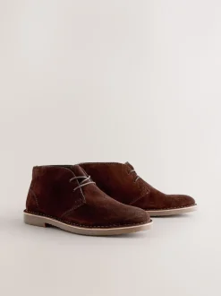 Next - Bottes de désert de Suede Marron Clearance