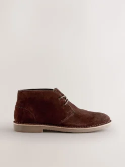Next - Bottes de désert de Suede Marron Clearance