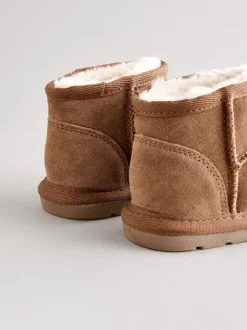 Next Marron - Bottes en daim doublées et chaudes Sale