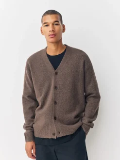 Next Marron - Cardigan douillet décontracté en laine Sale