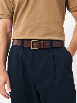 Next Marron - Ceinture décontractée en cuir avec boucle à rouleau Sale