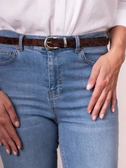 Lakeland Leather Marron - Ceinture Kirkby Clearance