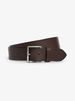 BOSS Marron - Ceintures Baxton en cuir