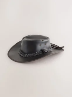 Next Marron - Chapeau de cow-boy en cuir Best