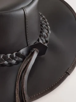 Next Marron - Chapeau de cow-boy en cuir Best