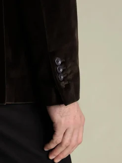 Charles Tyrwhitt Marron - Veste Coupe ajustée en velours italien Sale