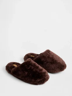 Gap Marron - Chaussons en fausse fourrure Hot