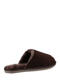 Hush Puppies Marron - Chaussons Coady en cuir Clearance