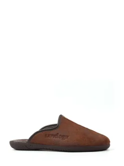 Lazy Dogz Marron - Chaussons mules à enfiler Tees II bleus